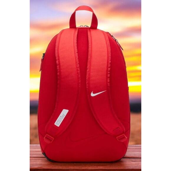 Nike Academy Sports Team Backpack Red Baseball Soccer Football School Bag New - Picture 8 of 14